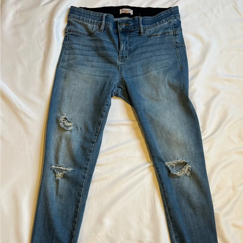 Juicy Couture Distressed Skinny‎ Jeans Size 8 Y2K Mid Rise Stretch